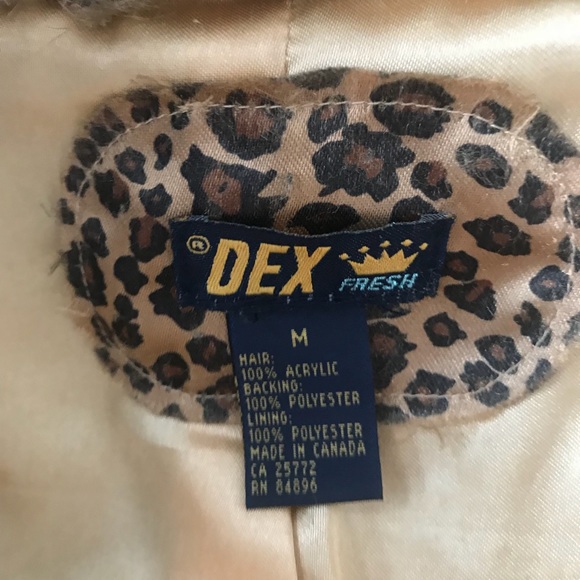 Vintage Faux Fur Animal Stripe Print Jacket - Picture 8 of 8